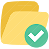 Folder Grey Check icon